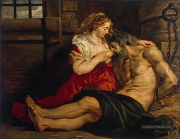 Charité romaine Peter Paul Rubens Peinture à l'huile